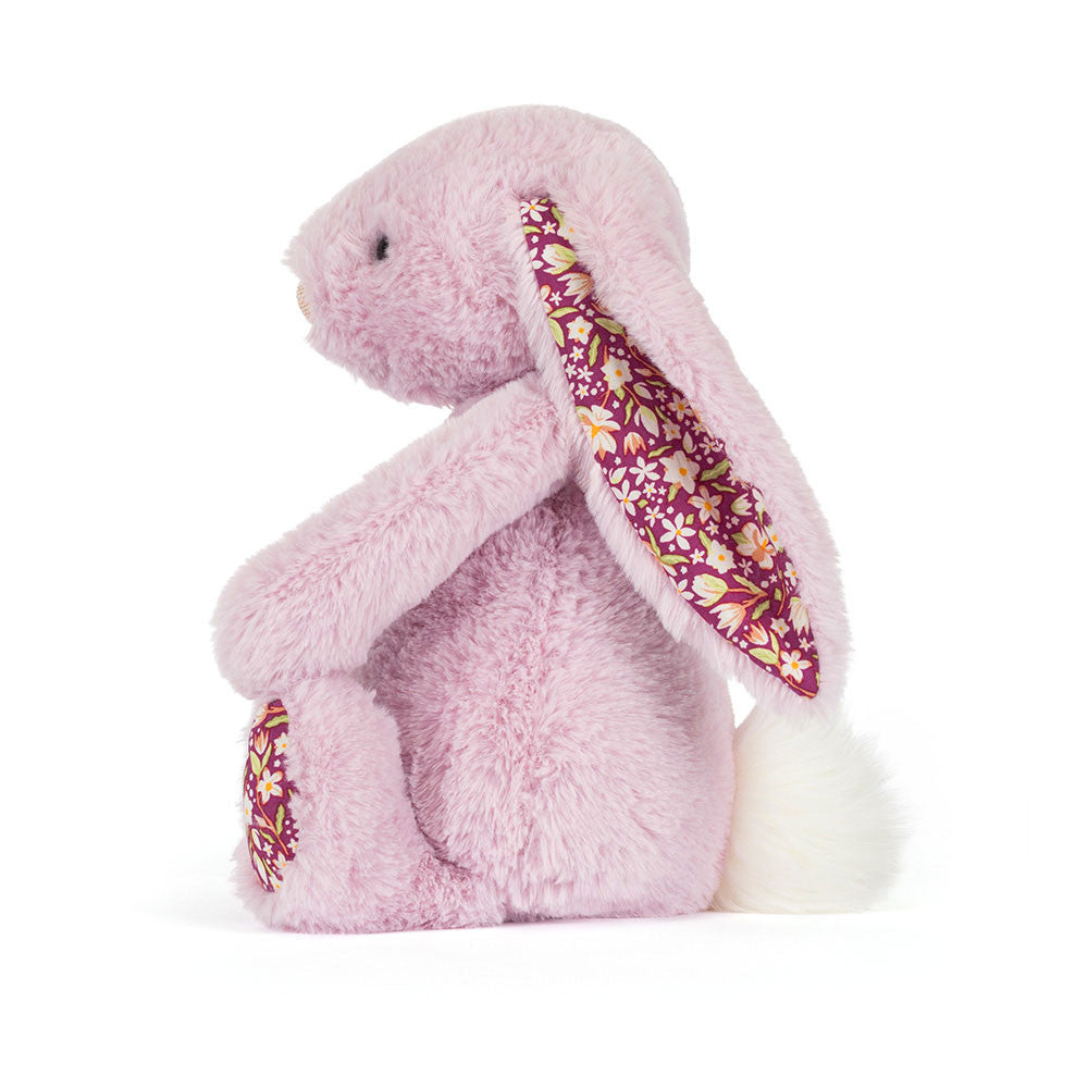 Jellycat Thistlepop Blossom Luxe Bunny floral print ear lining