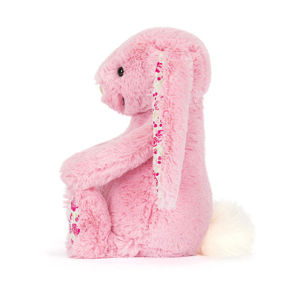 Jellycat Blushkin Blossom Luxe Bunny rose print ear lining