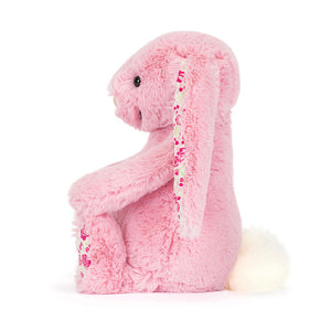 Jellycat Blushkin Blossom Luxe Bunny rose print ear lining