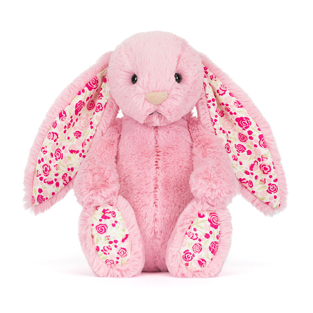 Jellycat Blushkin Blossom Luxe Bunny full length view