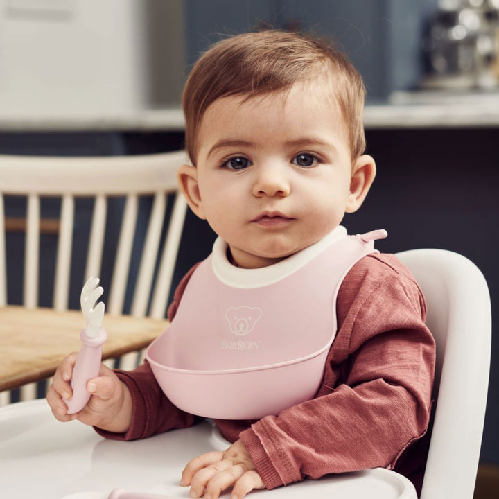 BabyBjörn Baby Bib (Powder Pink)