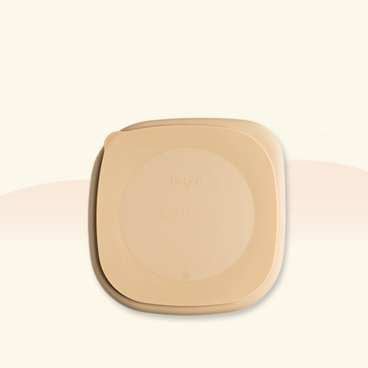 Hegen Divided Suction Plate Silicone Taupe