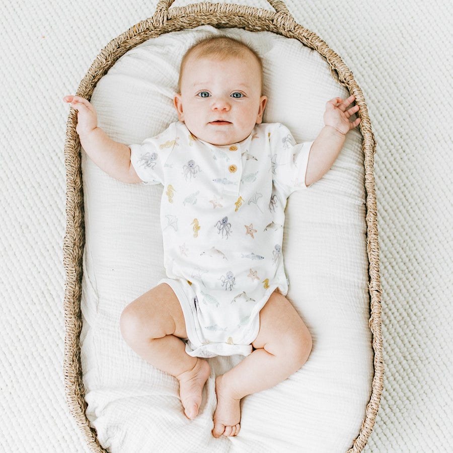 KAYS + KINS Organic Bodysuit - Sea Friends