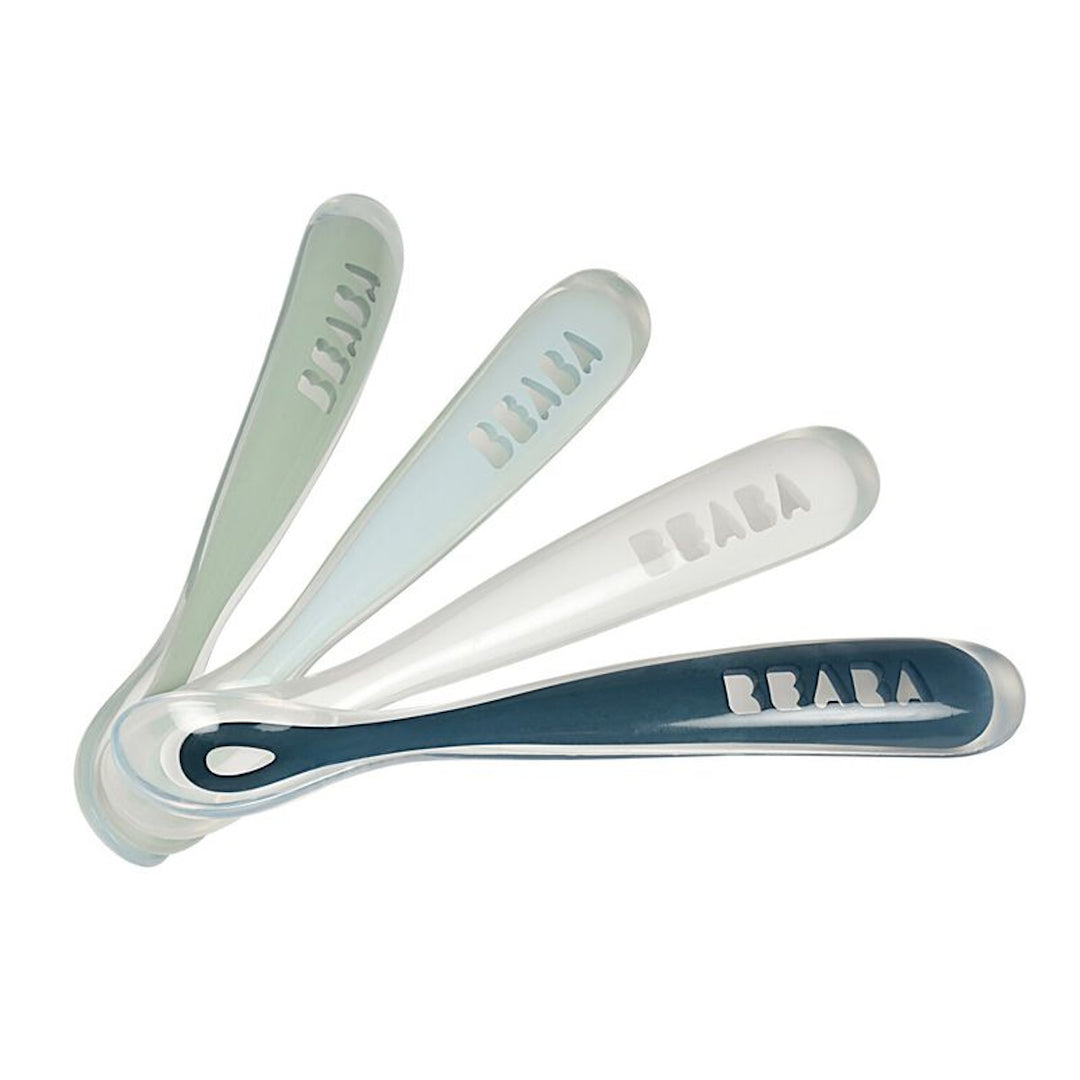 Beaba 1st Stage Silicone Spoons 4m+ 4 Pack