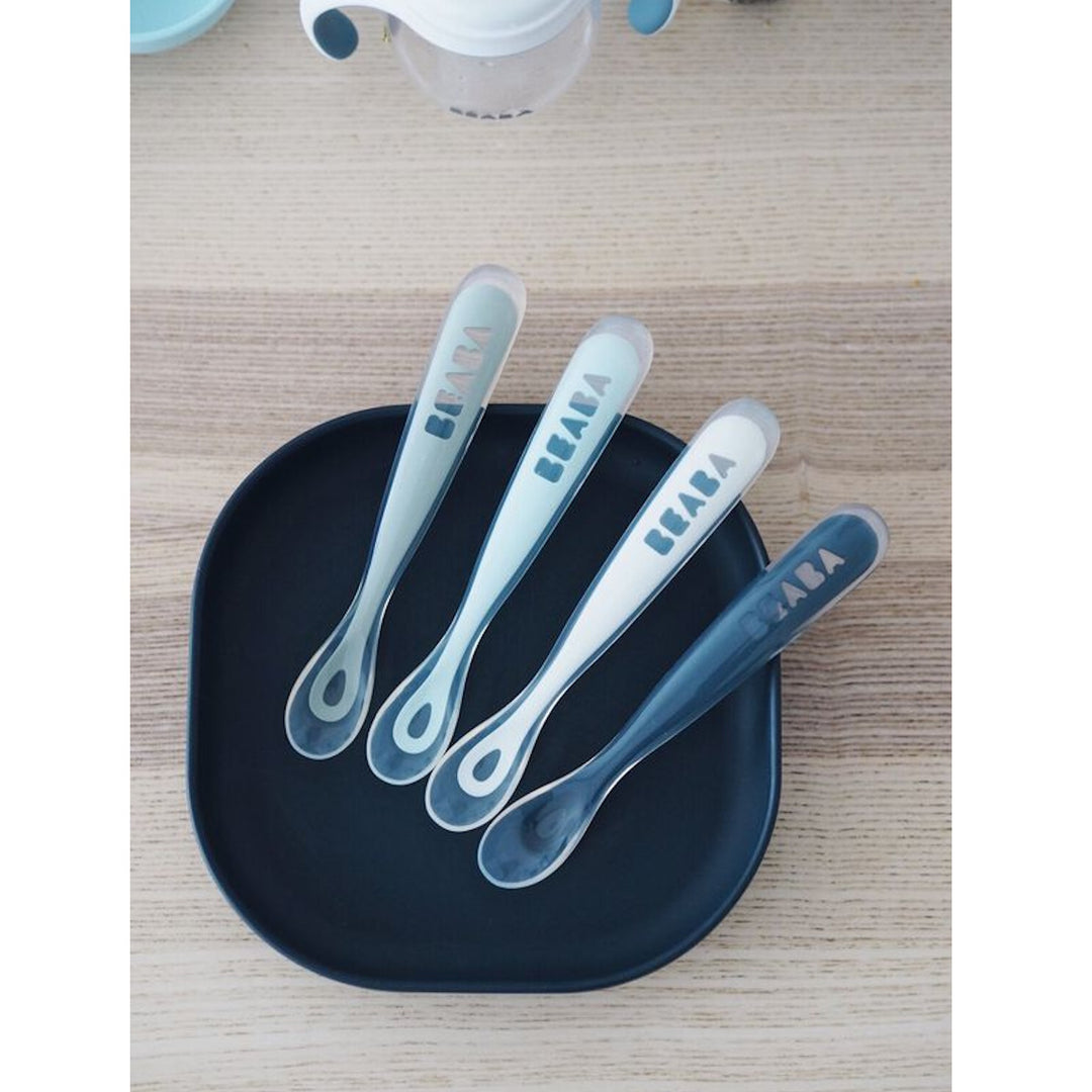 Beaba 1st Stage Silicone Spoons 4m+ 4 Pack