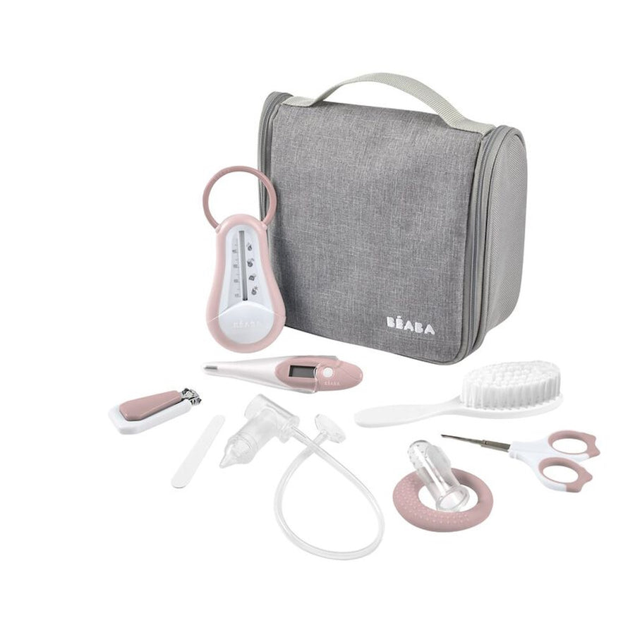 Beaba Baby Grooming Set (9 accessories) + Hanging Toiletry Pouch