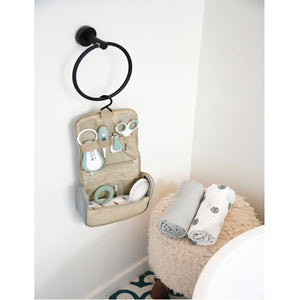Beaba Baby Grooming Set (9 accessories) + Hanging Toiletry Pouch