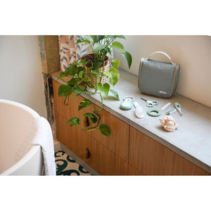 Beaba Baby Grooming Set (9 accessories) + Hanging Toiletry Pouch