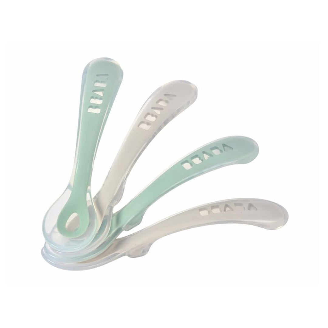 Beaba Set of 4 2nd Age Soft Silicone Spoons