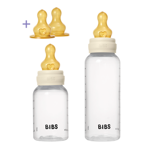 BIBS Grow and Flow bottle set 150ml and 270ml latex, Ivory
