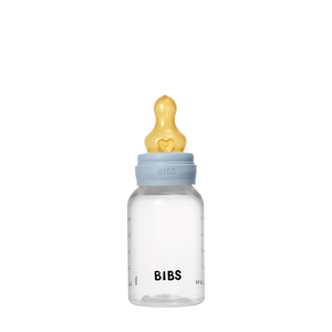 BIBS Baby Bottle 150ml latex slow flow, Baby Blue