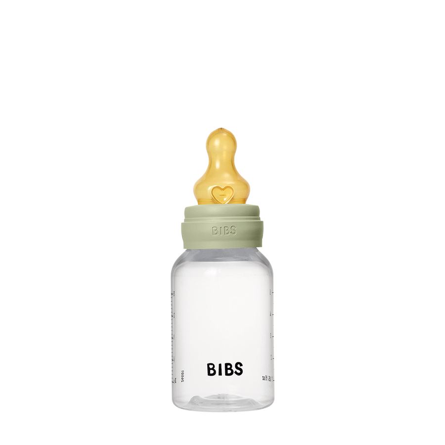 BIBS Baby Bottle 150ml latex slow flow, Sage