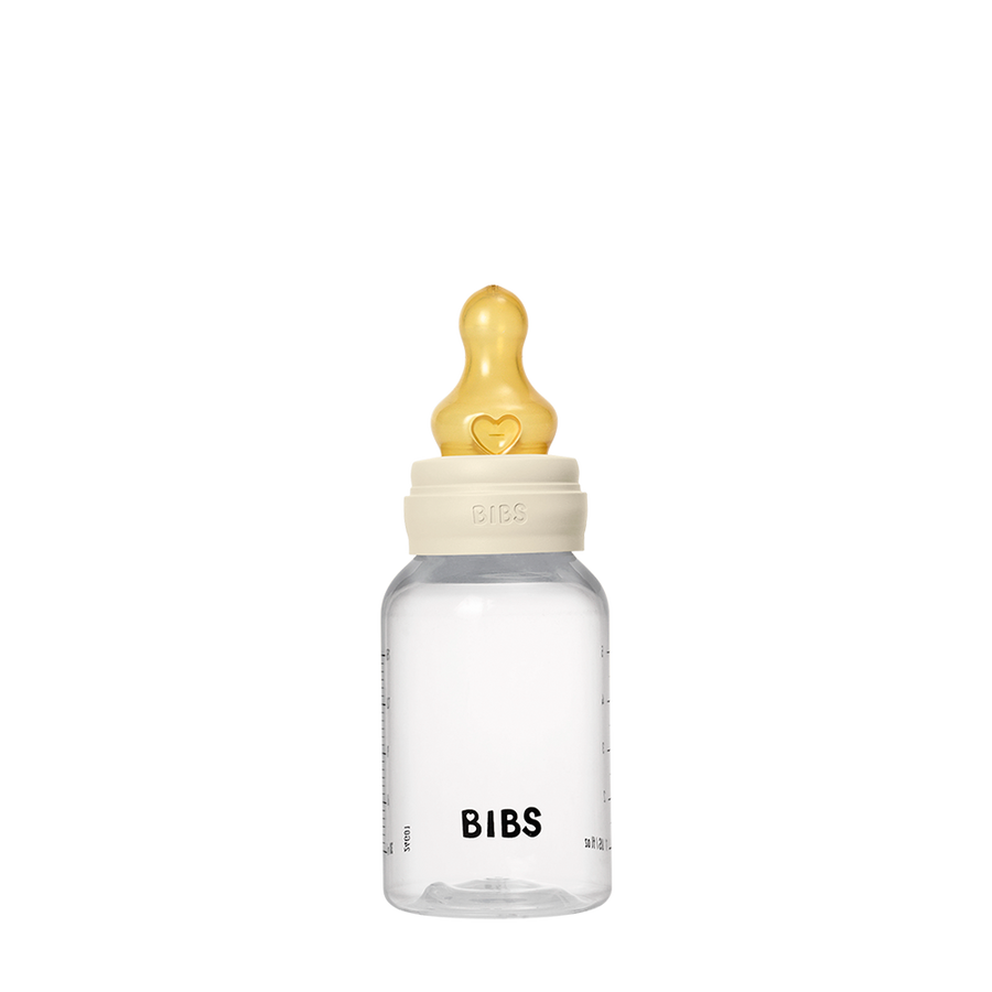 BIBS Baby Bottle 150ml latex slow flow, Ivory