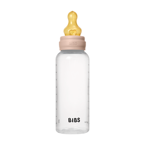 BIBS Baby Bottle 270ml latex medium flow, Blush