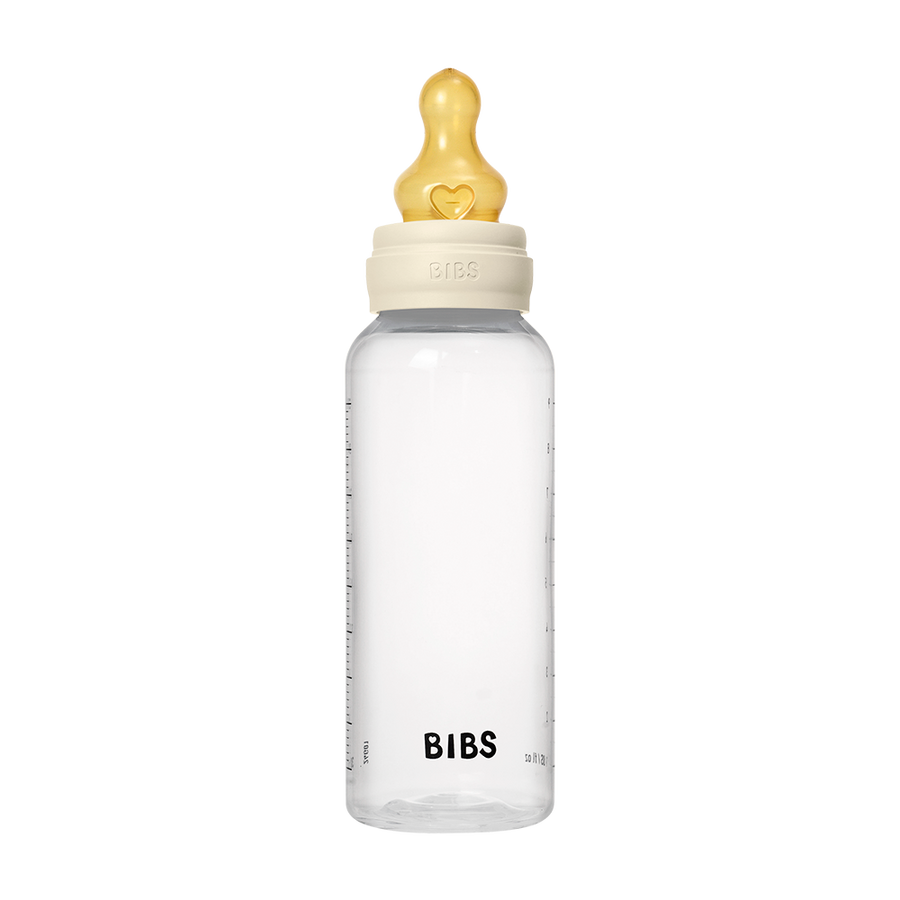 BIBS Baby Bottle 270ml latex medium flow, Ivory