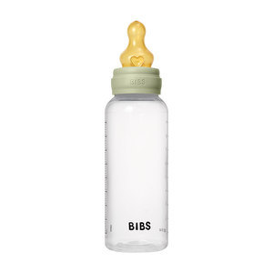 BIBS Baby Bottle 270ml latex medium flow, Sage