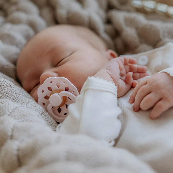 BIBS 2 Pack Boheme Latex Pacifier-Blossom/Dusky Lilac