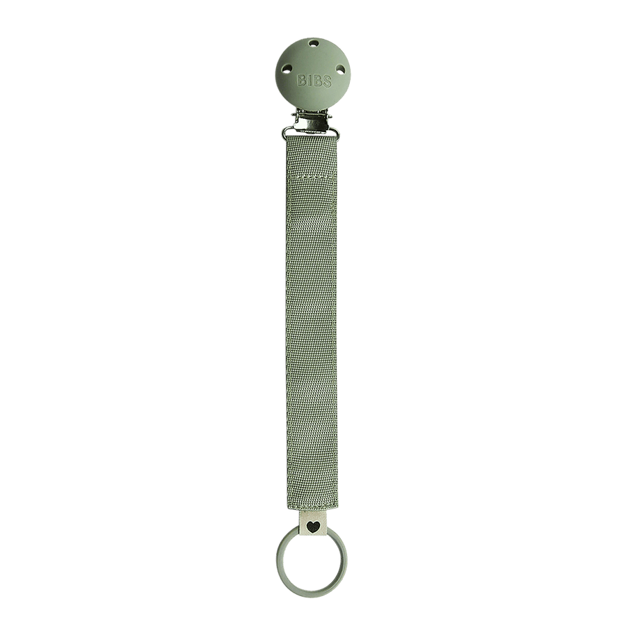 BIBS Pacifier Clip Ribbon Sage