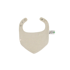 Plain reverse side of the Kays+Kins Wildflower Haze bandana bib