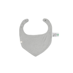 Plain reverse side of the Kays+Kins Woodland bandana bib