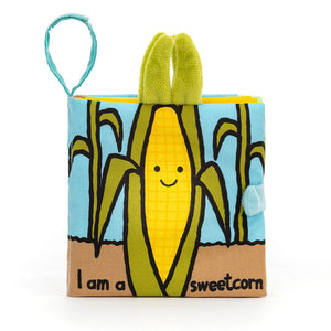 Jellycat I Am a Sweetcorn Fabric Book