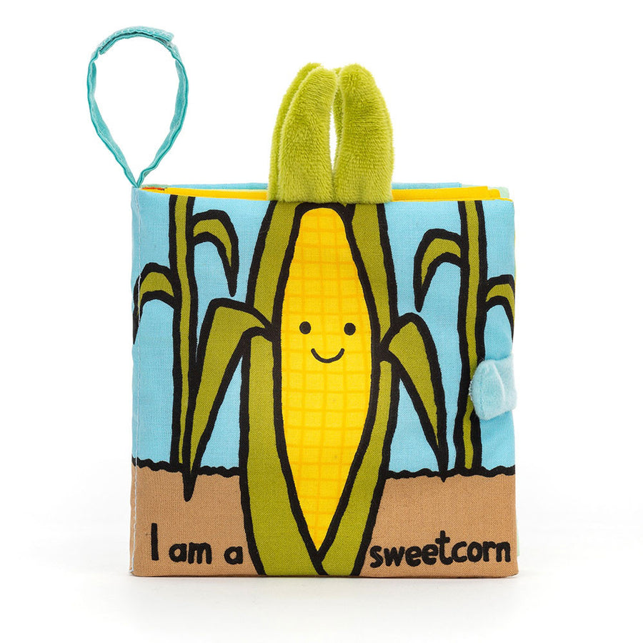 Jellycat I Am a Sweetcorn Fabric Book