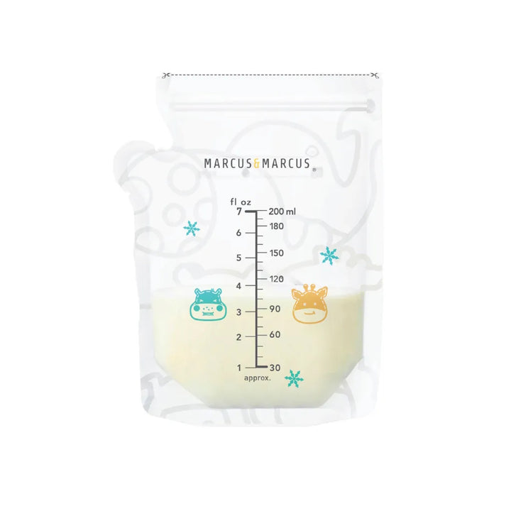 Marcus & Marcus Breastmilk Storage Bag (Temperature sensing - 200ml) - 50 bags