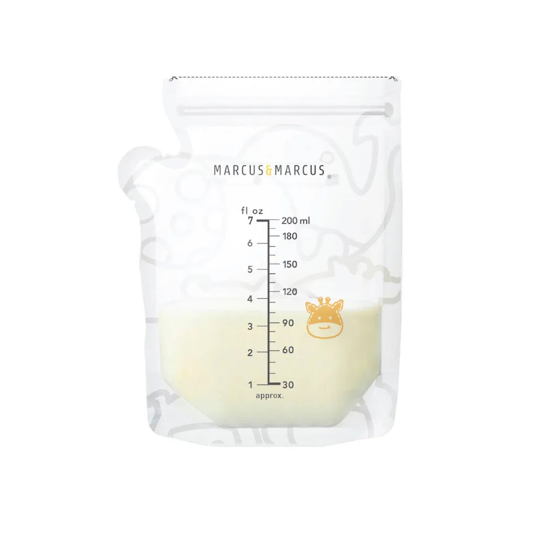 Marcus & Marcus Breastmilk Storage Bag (Temperature sensing - 200ml) - 50 bags