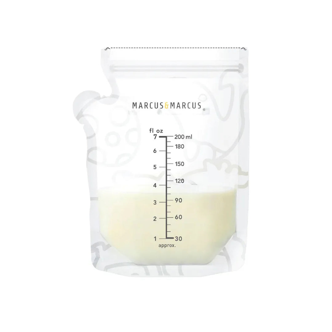Marcus & Marcus Breastmilk Storage Bag (Temperature sensing - 200ml) - 50 bags