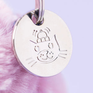 Jellycat Thistlepop Blossom Bunny Bag Charm, front view