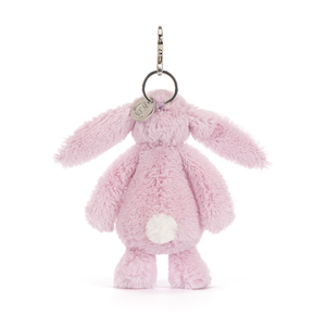 Jellycat Thistlepop Blossom Bunny Bag Charm silver claw clip detail
