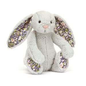 Jellycat Blossom Silver Bunny Bloom Little, front view