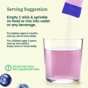 BloomWell™ Mums & Little Ones  Mixed Blueberry Powder + Probiotics