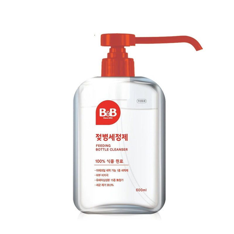 B&B Feeding Bottle Cleanser liquid, 600ml pump bottle