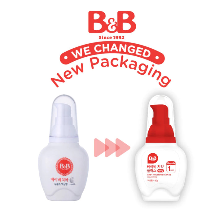 B&B Baby Toothpaste 80g (Liquid Type) 0-4 yr old- Apple