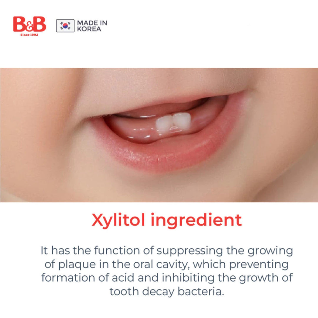 B&B Baby Toothpaste 80g (Liquid Type) 0-4 yr old- Apple