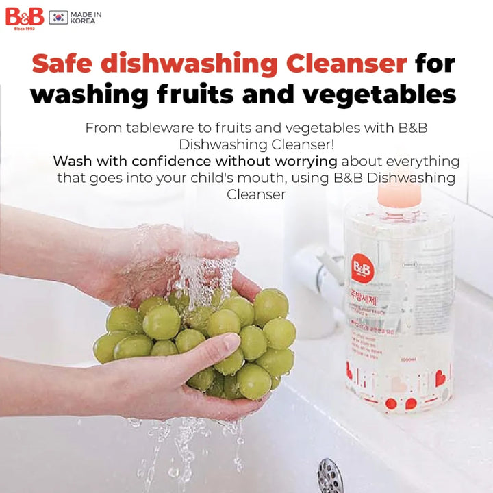 B&B Dish And Vegetable Cleanser - Liquid Type 1000ML