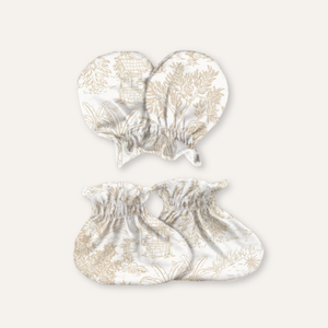 Cosoco Kids Mittens & Booties - Equestrian Toile