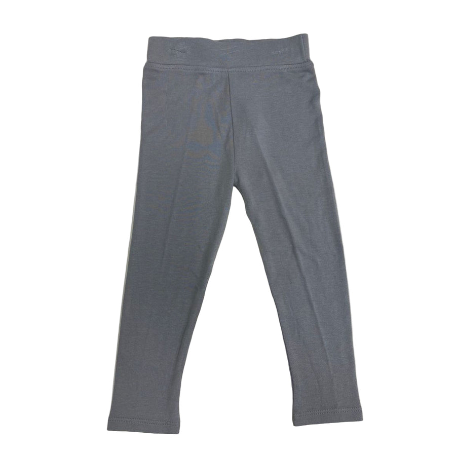 Kays+Kins bamboo leggings in Chillwind Blue, flat lay