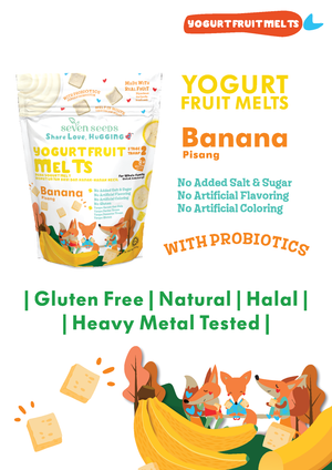 Hugging Love Banana Yogurt Fruit Melts with probiotics
