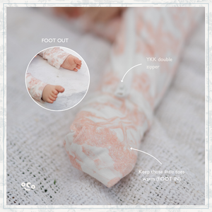 Cosoco Kids Estate Sleepsuit - Estate Pink