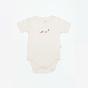 Bistyle Organic Flowery Love 3-Piece Organic Cotton Bodysuits