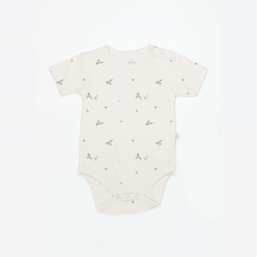 Bistyle Organic Flowery Love 3-Piece Organic Cotton Bodysuits