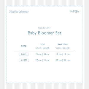 Cosoco Kids Baby Bloomer Set - Coastal Blue
