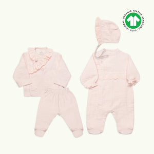 Bistyle Organic Blush Baby 4-Piece Organic Cotton Baby Wear