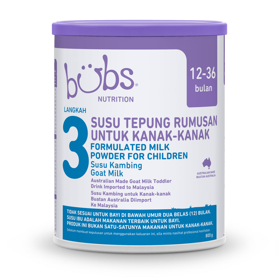 Bubs Advanced Plus+ Goat Toddler Milk Drink Stage 3, 800g (12M-18M)