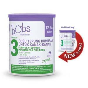 Bubs Organic Grass Fed Cow Toddler Milk Stage 3, 800g (12M-18M)  - Cow's milk formula