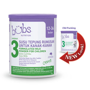 Bubs Organic Grass Fed Cow Toddler Milk Stage 3, 800g (12M-18M)  - Cow's milk formula