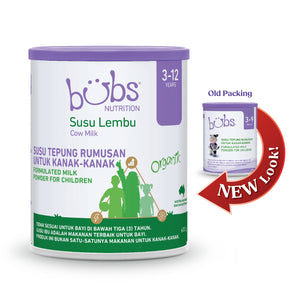 Bubs Organic Grass Fed Milk Stage 4, 600g (3Y-12Y) - Cow's milk formula