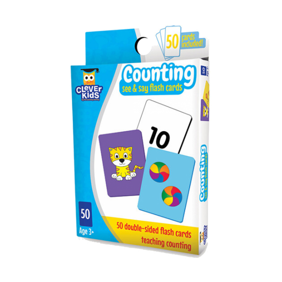 The Learning Journey International Clever Kids See & Say Flashcards-Counting 3y+